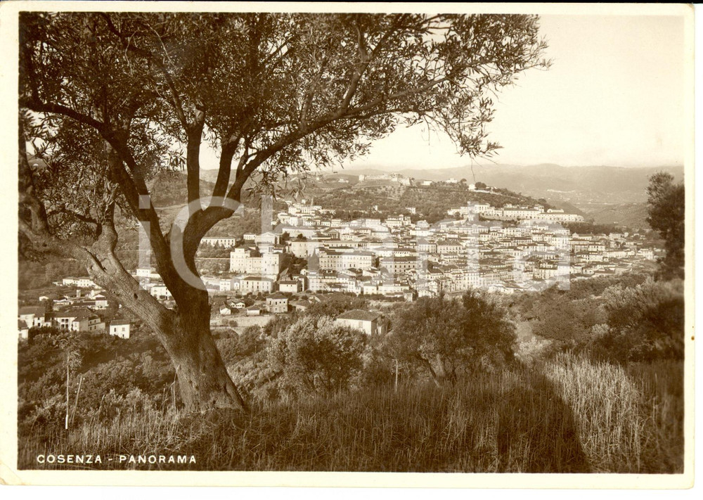 Cartolina originale da collezione 1936 COSENZA Panorama della cittÃ  Cartolina FG NV 1
