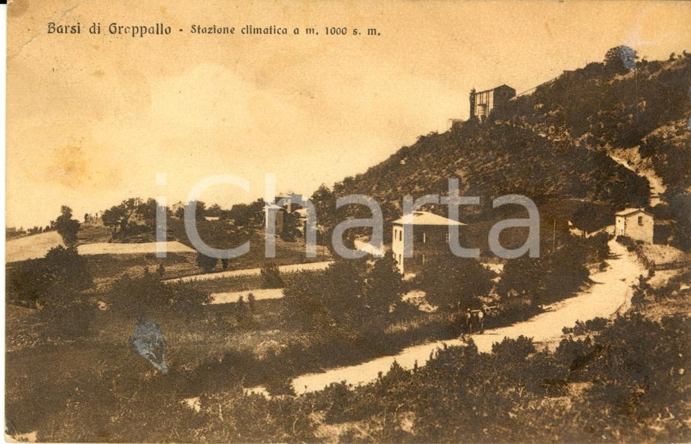 Cartolina originale da collezione 1933 FARINI (PC) Panorama frazione BARSI DI GROPPALLO  *Cartolina FP VG 1
