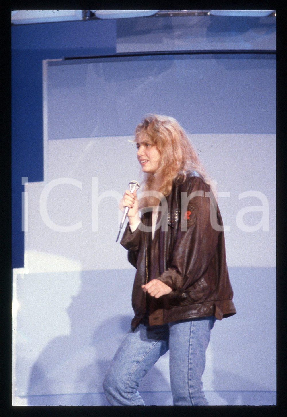 35mm vintage slide* 1989 FESTIVAL DI SANREMO Ylenia CARRISI al Teatro ARISTON 10