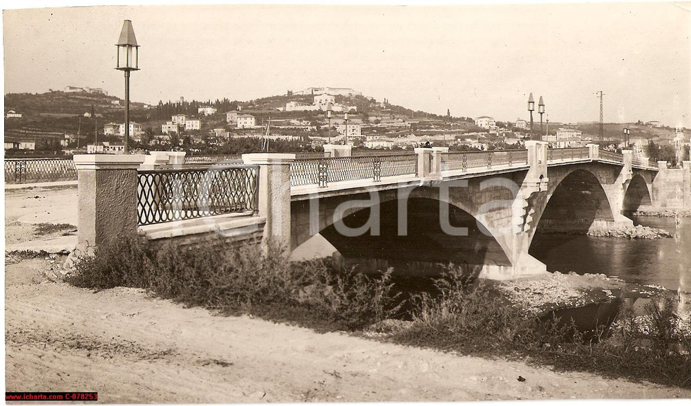 Fotografia d epoca originale 1932 Verona PONTE CATENA Strada Circonvallazione FOTO 1