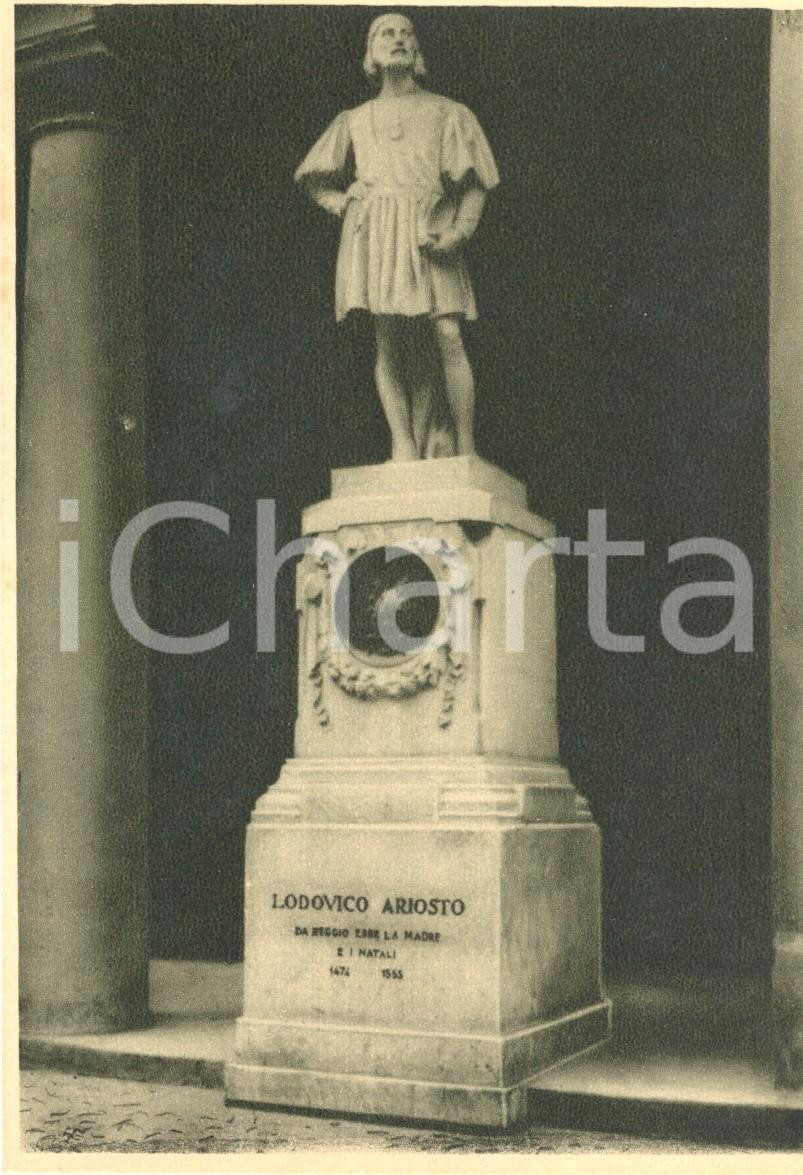 Cartolina originale da collezione 1938 REGGIO EMILIA Monumento a Ludovico ARIOSTO Cartolina postale FG NV 1