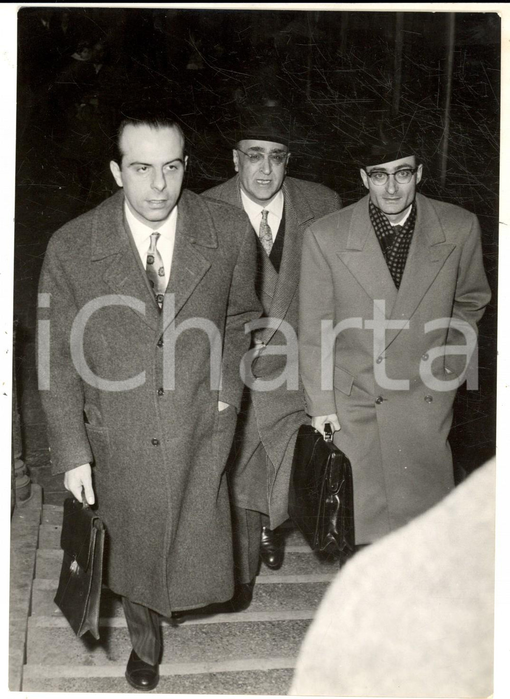 Fotografia d epoca originale 1957 VENEZIA Ex questore Saverio POLITO imputato al processo MONTESI Foto 13x18 1