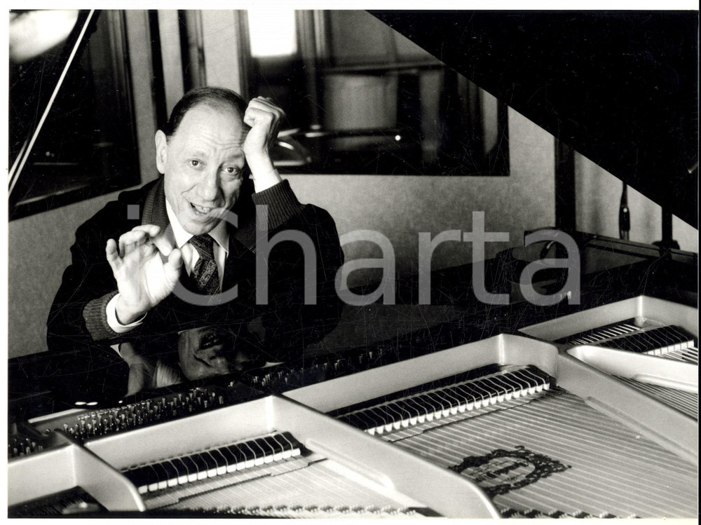 1975 ca ITALIA - MUSICA Renato CAROSONE al pianoforte - Foto 24x18 cm (3)