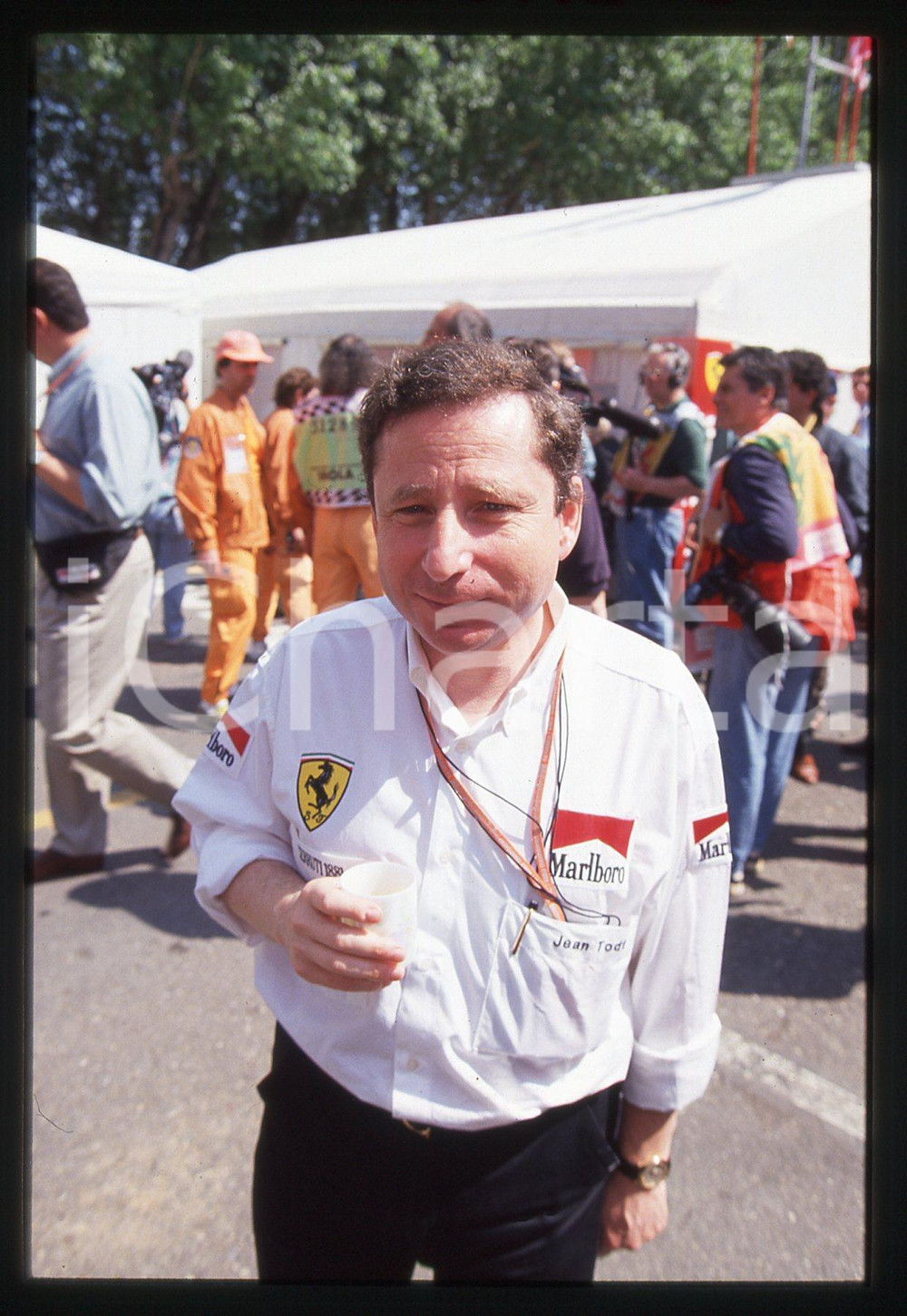 35mm vintage slide* 1995 F1 GP SAN MARINO Jean TODT Scuderia FERRARI - Ritratto