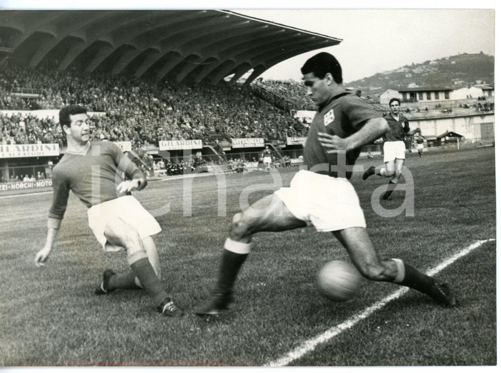 1955 ca FIRENZE CALCIO - FIORENTINA-ROMA Severino LOJODICE - Enzo ROBOTTI *Foto