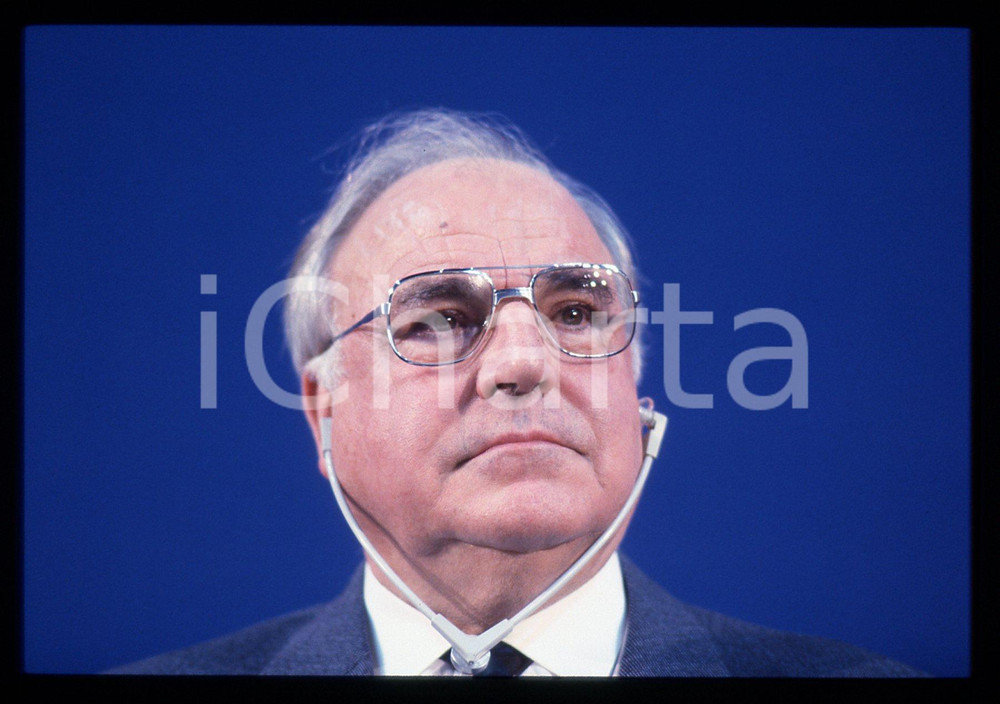 35mm vintage slide* 1993 MILANO Helmut KOHL durante un evento DC POLITICA (31)