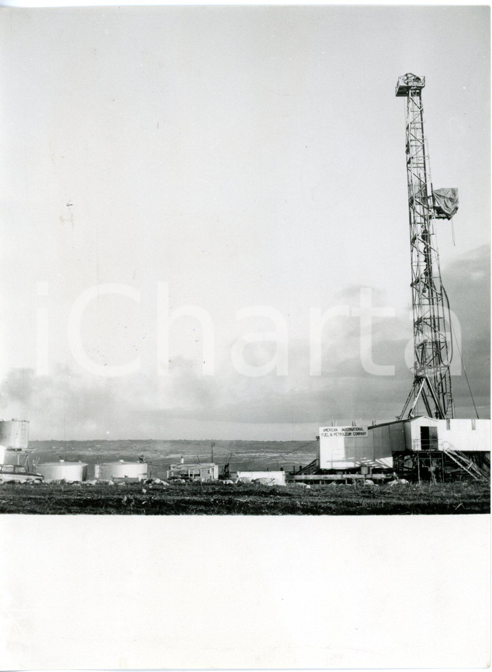 1954 AREA DI RAGUSA Impianti "American International Petroleum Company" - Foto