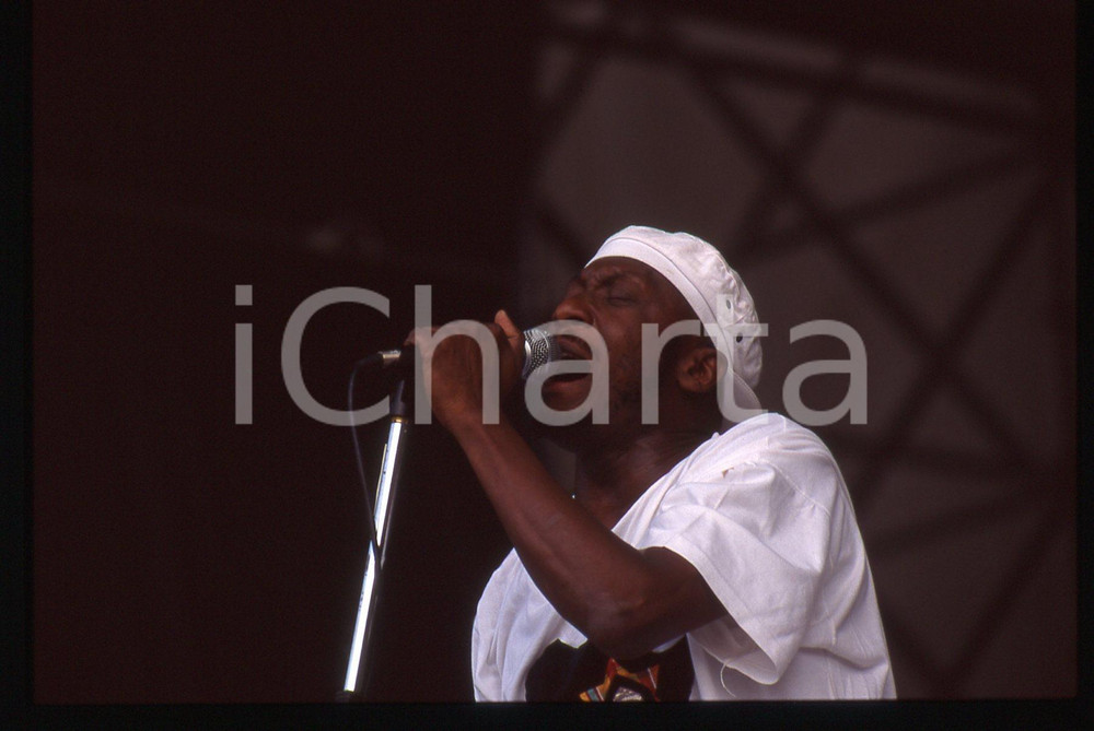 35mm vintage slide* 1990ca ITALIA - MUSICA Jimmy CLIFF durante un'esibizione 11