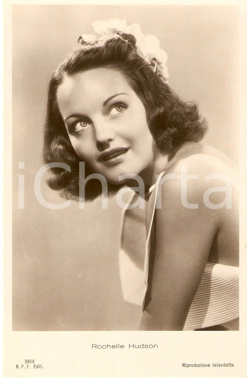 Cartolina originale da collezione 1930 ca CINEMA Attrice Rochelle HUDSON Ritratto *Cartolina FP NV 1