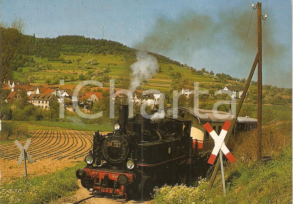 Cartolina originale da collezione 1976 BLANKENBACH DEUTSCHLAND Lokalbahnlokomotive 98 727 Cartolina 1
