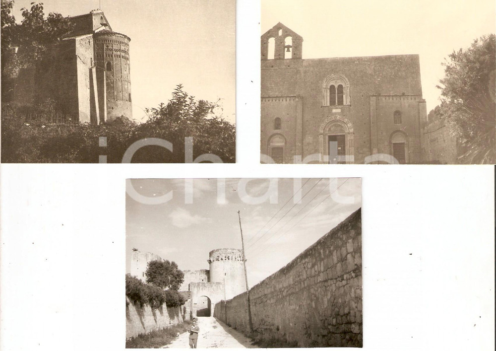 1958 TARQUINIA (VT) Santa Maria in Castello e mura della città Lotto 3 foto 7x10