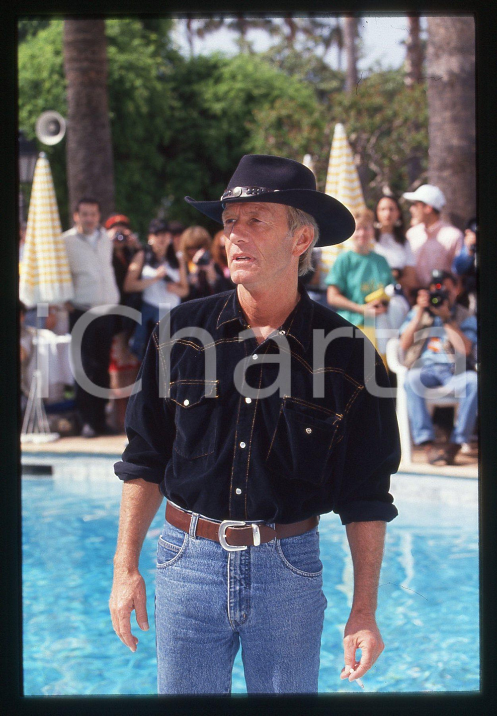 35mm vintage slide* 1994 FESTIVAL DI CANNES Paul HOGAN - Photocall (10)