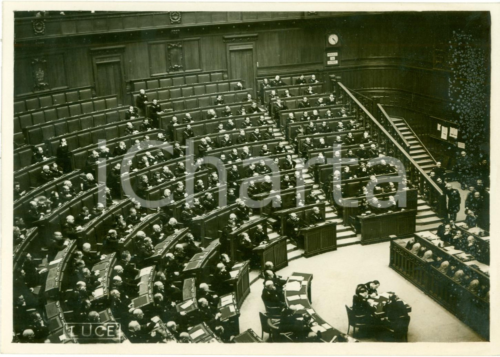 Fotografia d epoca originale 1938 ROMA Ultima seduta CAMERA dei Deputati XXIX Legislatura Fotografia 1