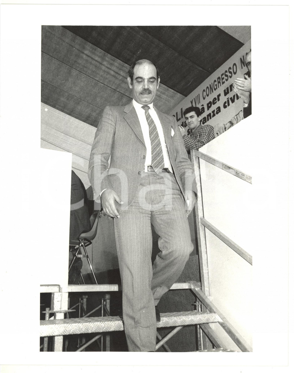 1988 MILANO - ACLI Ritratto del diplomatico palestinese Nemer HAMMAD *Foto 20x25