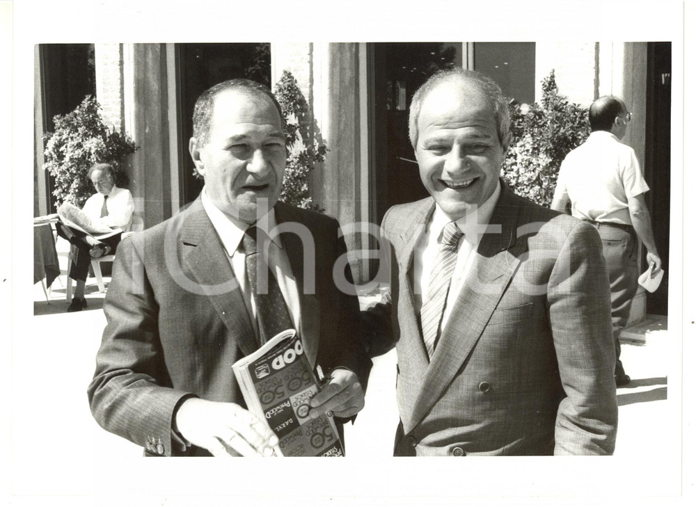 1985 ca RAI Gian Paolo CRESCI con Ivo GRIPPO *Fotografia 24x18 cm