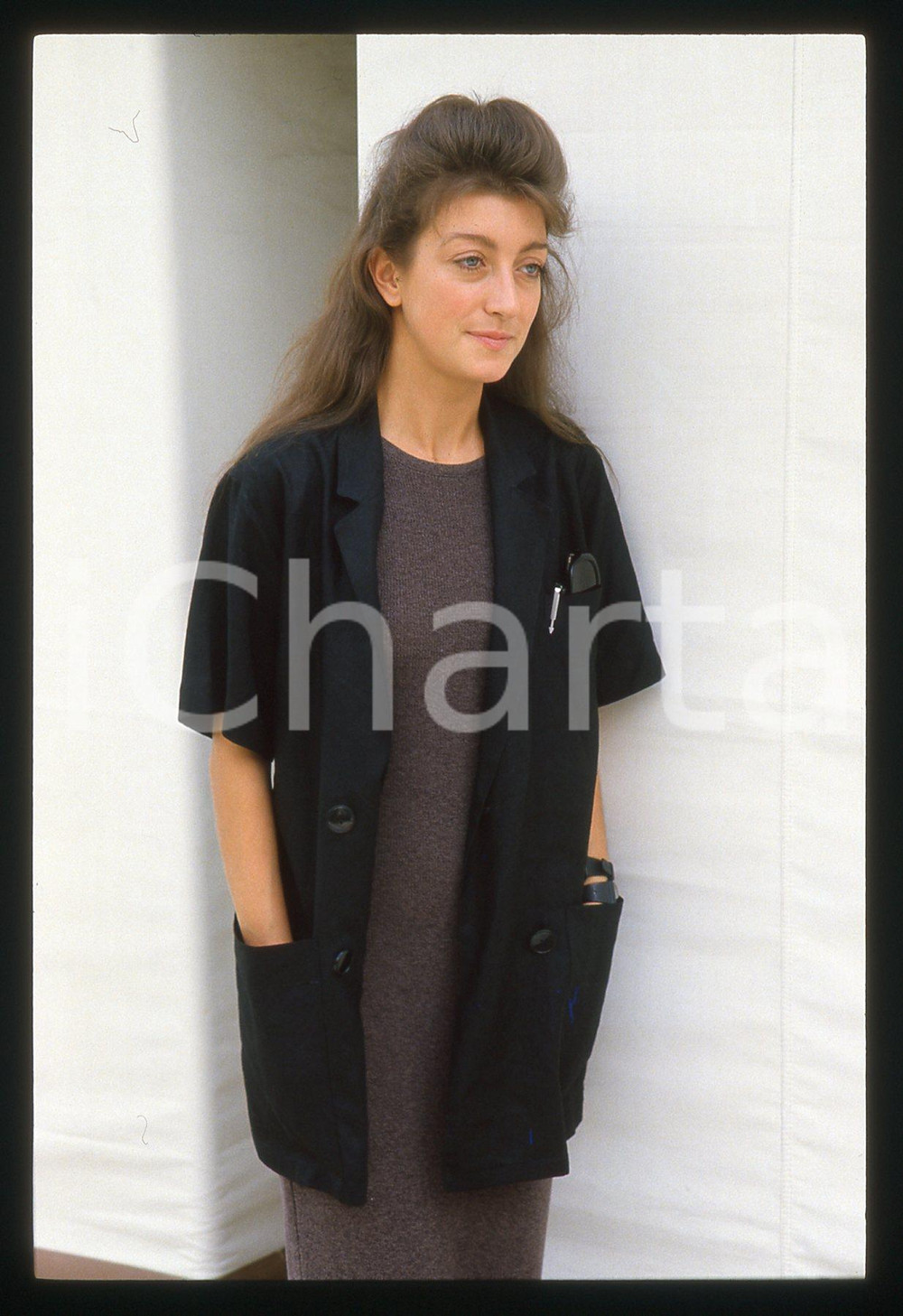 35mm vintage slide* 1984 FESTIVAL VENEZIA Pascale OGIER Ritratto dell'attrice 56