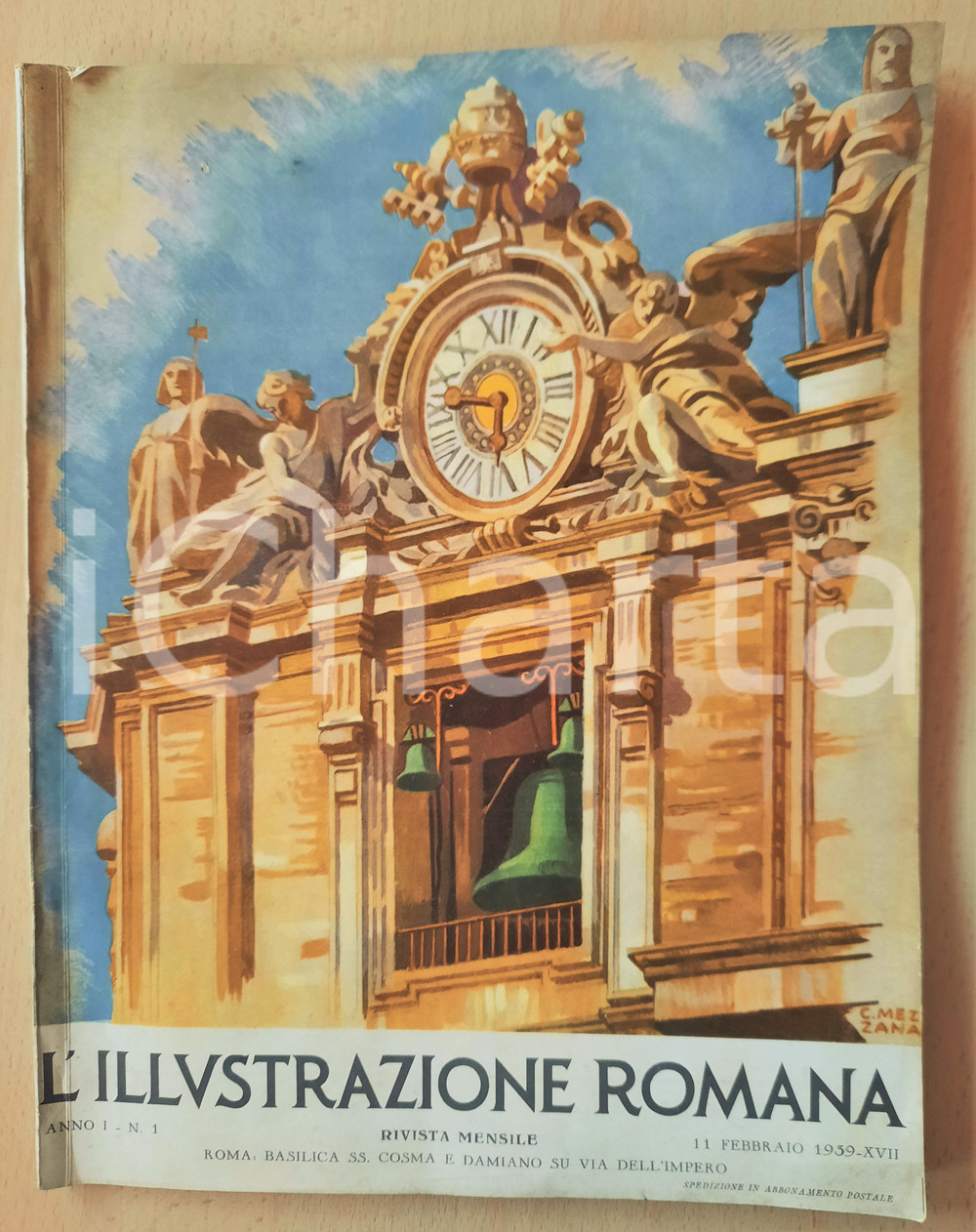 Giornale, rivista storica 1939 L ILLUSTRAZIONE ROMANA Morte di Papa PIo XI  Rivista anno I nÂ°1 1