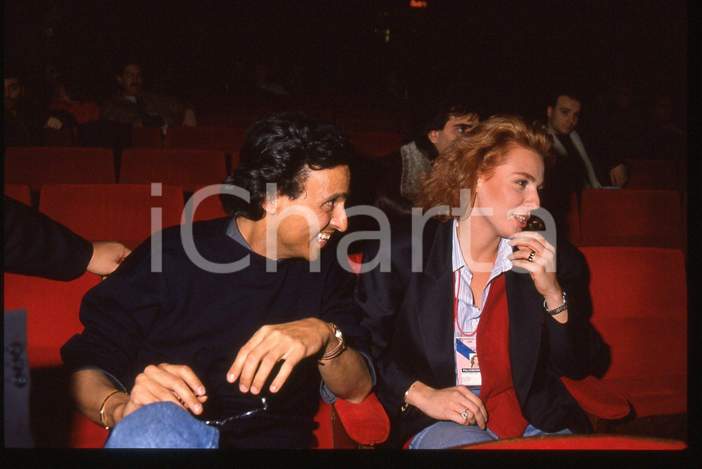 35mm vintage slide* 1989 FESTIVAL SANREMO - Stefania LA FAUCI e Gigi SABANI (6)