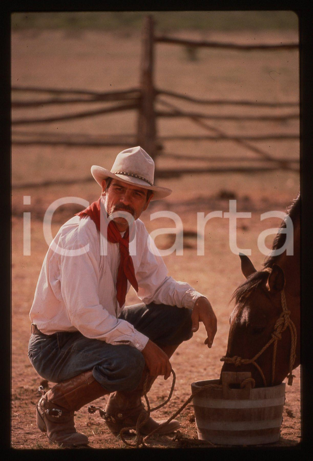 35mm vintage slide*1995 THE GOOD OLD BOYS Tommy Lee JONES in una scena del film