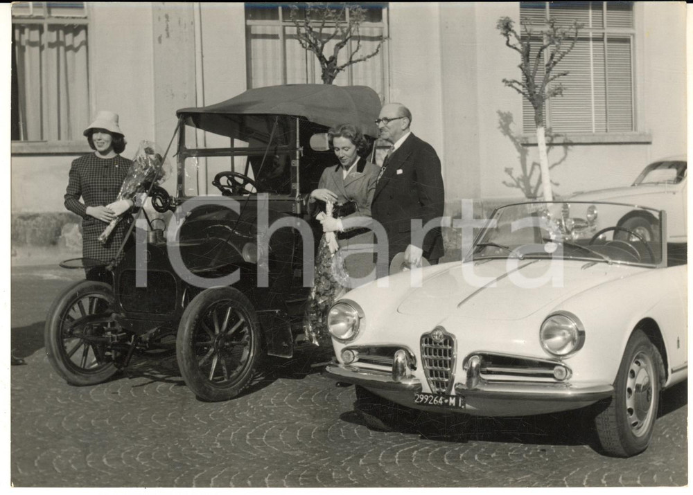 1957 MILANO Lord Mayor Sir Cullum WELCH visita stabilimento ALFA ROMEO - Foto