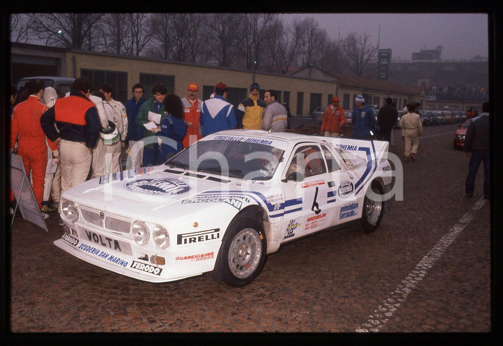 35mm vintage slide* 1985 RALLY MONZA - Massimo ERCOLANI su LANCIA 037 RALLY