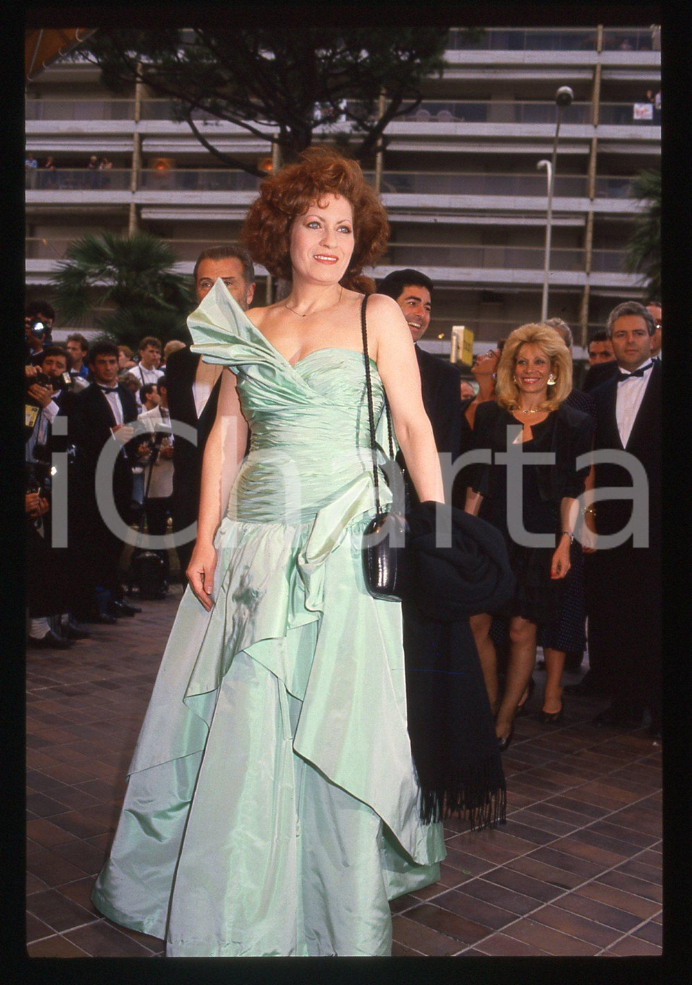Fotografia d epoca originale 35mm vintage slide 1990 ca CANNES Andréa FERREOL al Festival del CINEMA 1 1