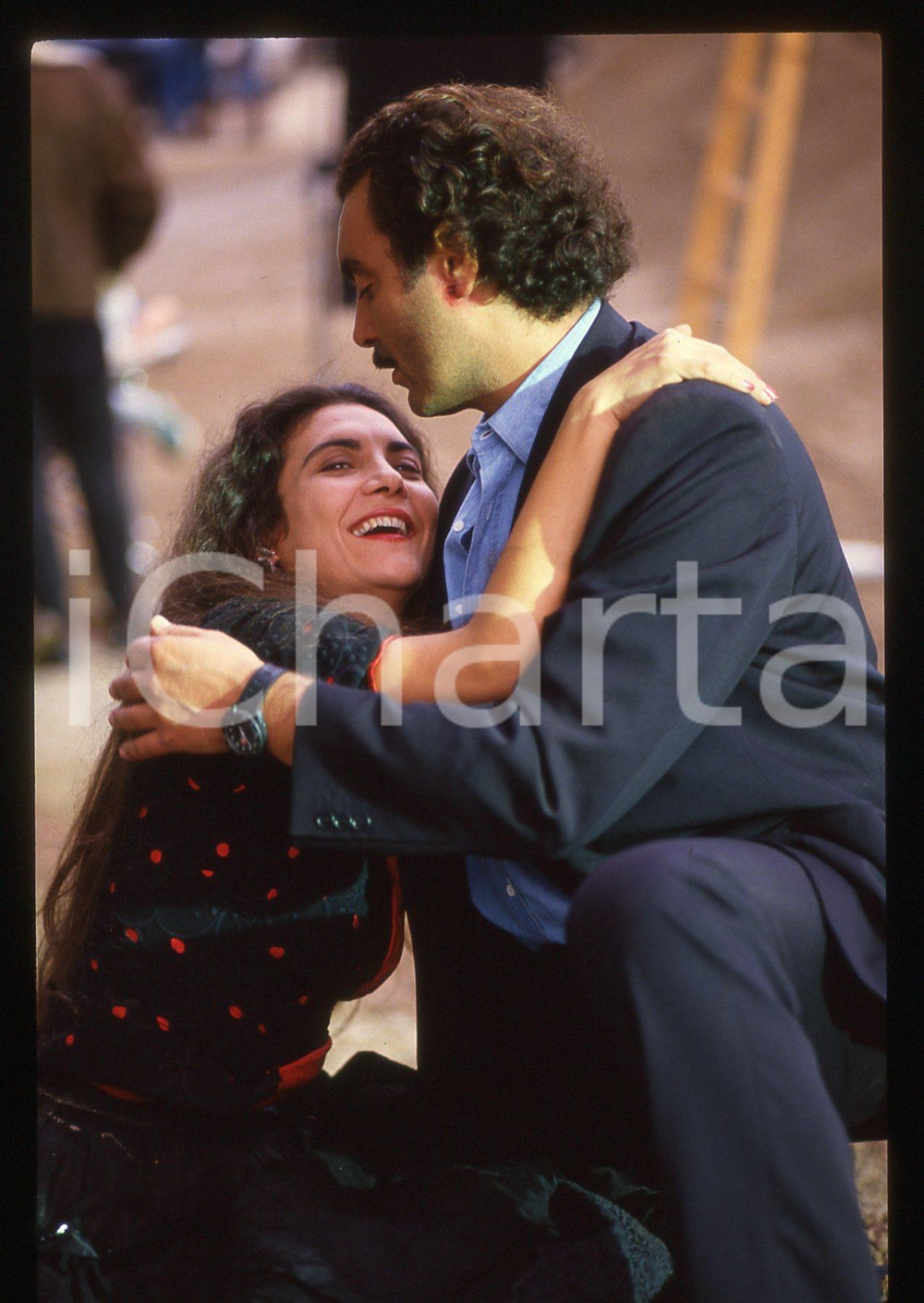 35mm vintage slide*1991 IL COMMISSARIO CORSO - NOTTE DI LUNA Diego ABATANTUONO 4