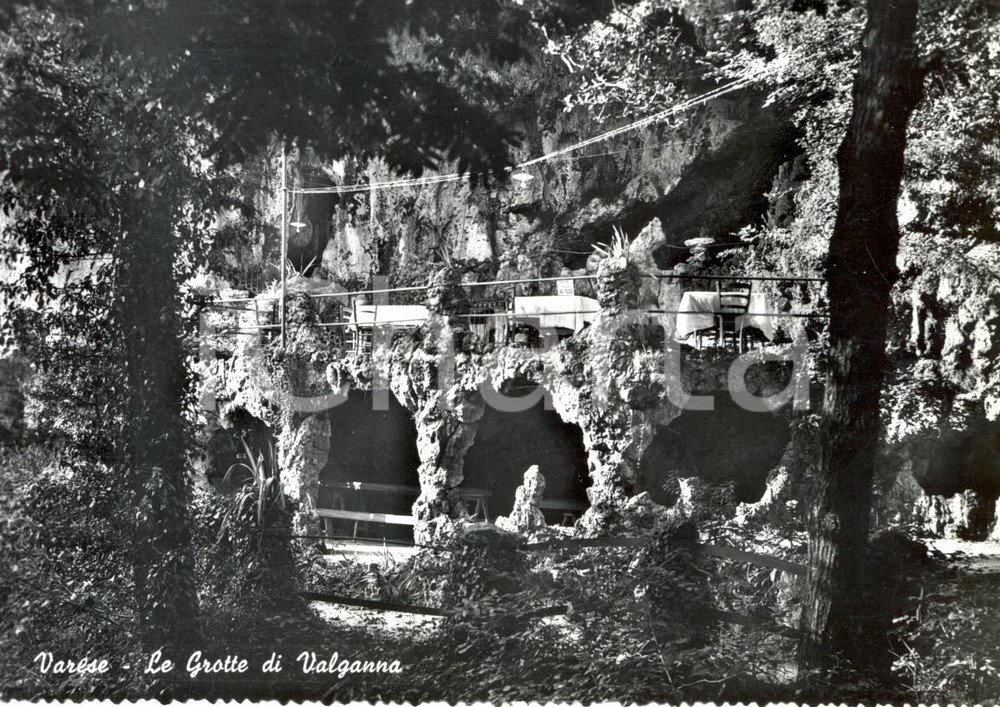 Cartolina originale da collezione 1950 ca INDUNO OLONA VA Le Grotte di Valganna Cartolina postale FG NV 1