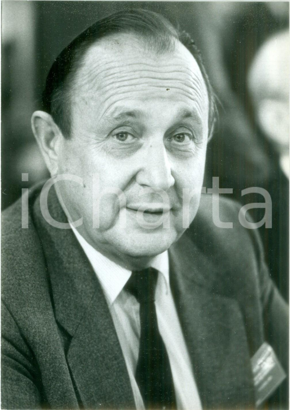 Fotografia d epoca originale 1986 GERMANIA HansDietrich GENSCHER Ministro affari esteri Fotografia 1