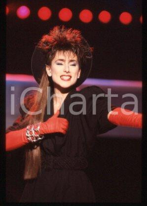 Julie PIETRI - FRANCE Ritratto della cantante 1985 ca * 35 mm vintage slide 13