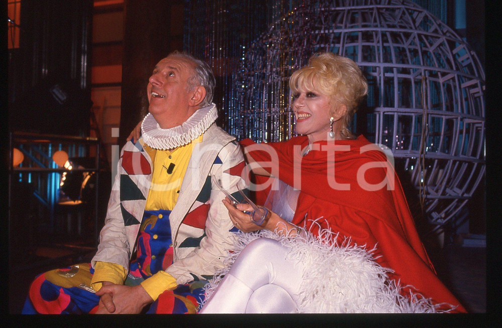 35mm vintage slide* 1988 RAI 3 TRASMISSIONE FORZATA Dario FO con Franca RAME 33