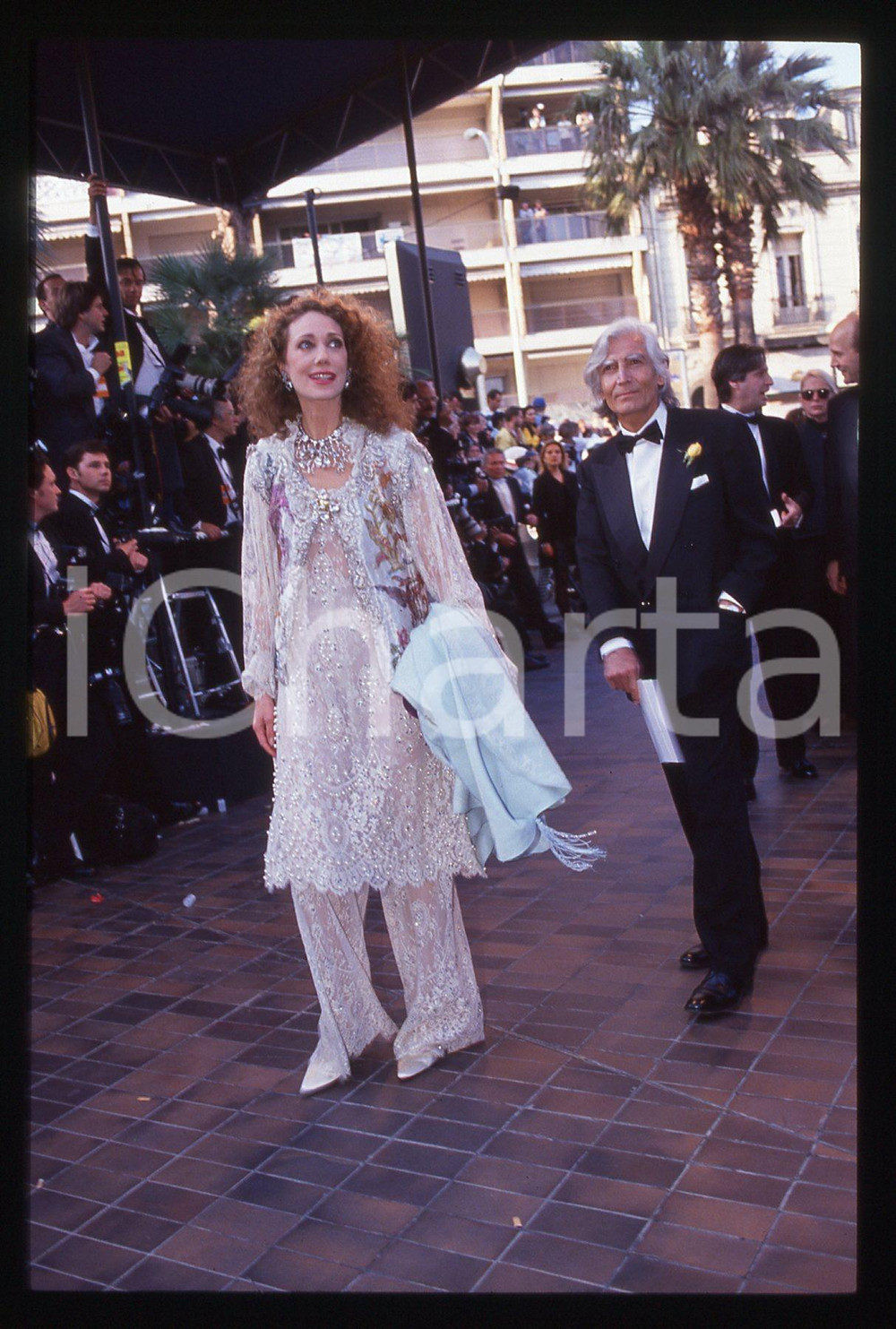 35mm vintage slide* 1994 CANNES Marisa BERENSON Costanzo MUTTI (12)