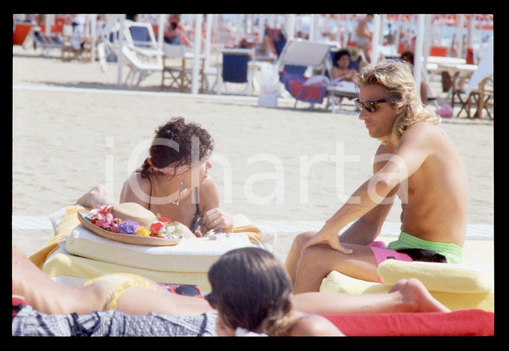 35mm vintage slide* 1990ca MARINA DI PIETRASANTA - Bjorn BORG e Loredana BERTÈ 5