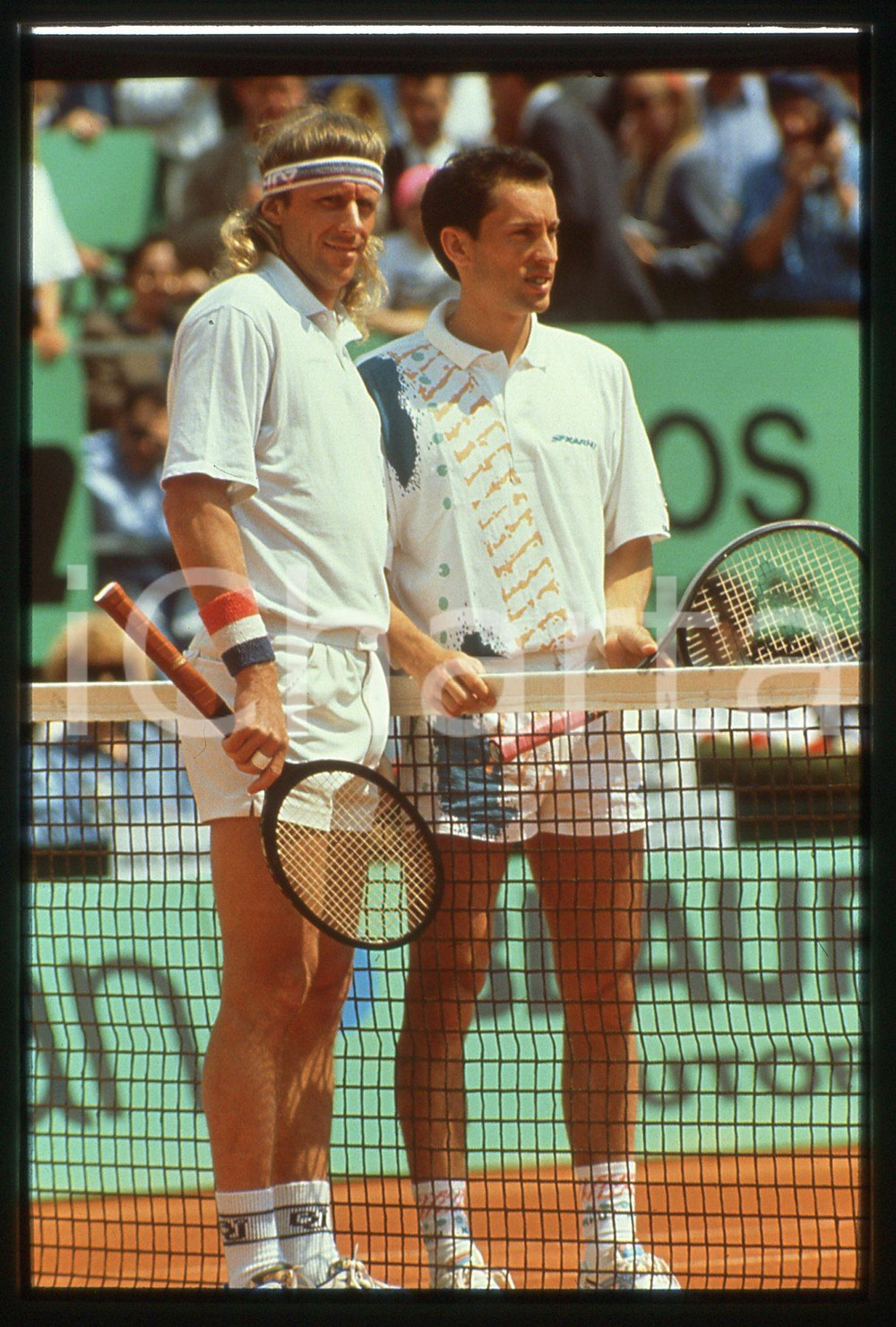 35mm vintage slide* 1991 TENNIS MONTE CARLO OPEN - Bjorn BORG vs Jordi ARRESE 6