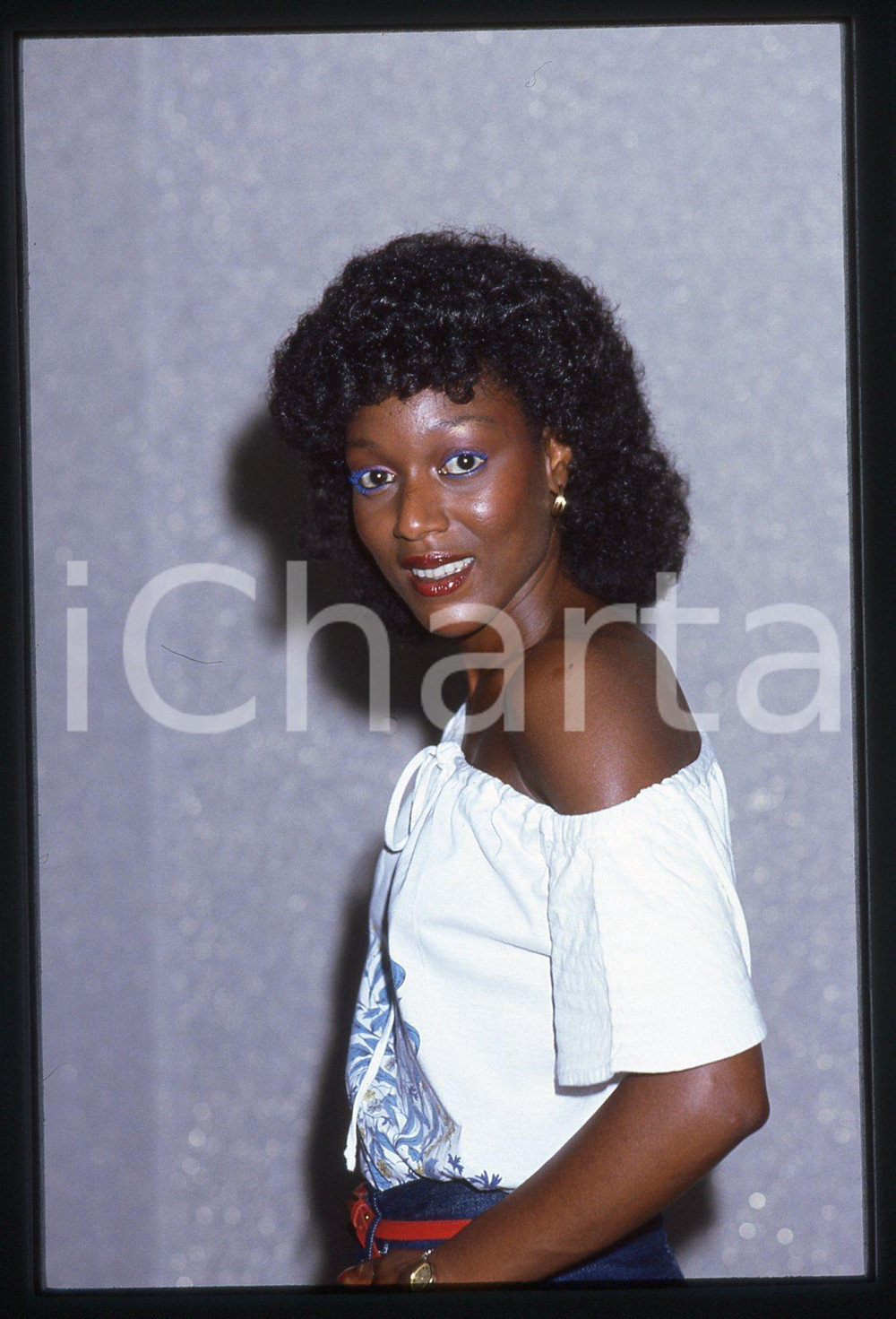 35mm vintage slide* 1980 ca MUSICA Amii STEWART - Ritratto della cantante (2)