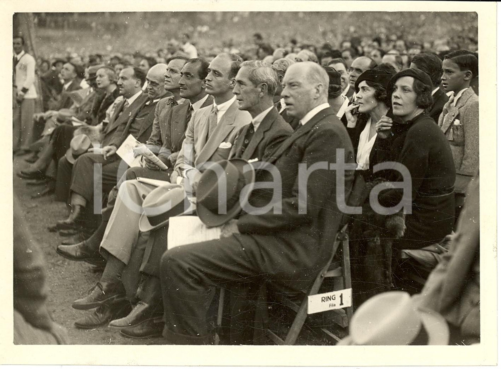 Fotografia d'epoca originale 1933 ROMA Particolare folla incontro CARNERA vs PAOLINO 1