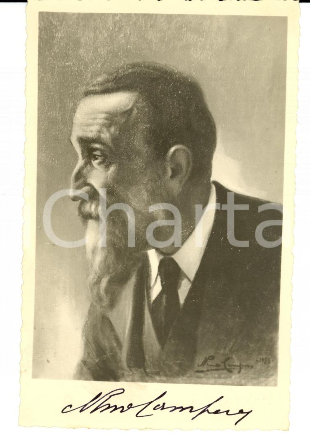 Autografo originale 1940 ca CASALE MONFERRATO AL Autografo Nino CAMPESE 1