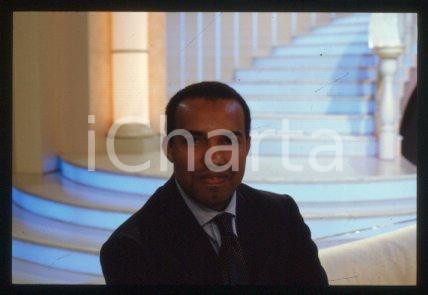 35mm vintage slide* 1990 ca ITALY Portrait of Prince of Libya Idris AL-SENUSSI 6