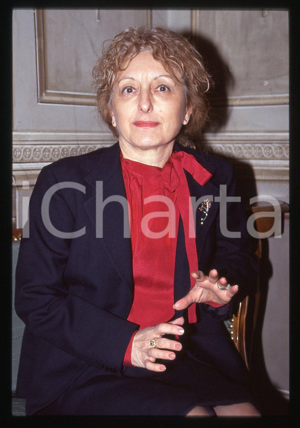 35mm vintage slide* 1995 ca ITALIA - PDS Valeria FORTI BIANCHI Ritratto (2)