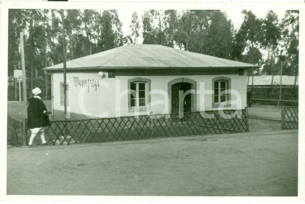 Fotografia d epoca originale 1939 ADDIS ABEBA ETIOPIA AOI Casa coloniale ME NE FREGO Fotografia 1
