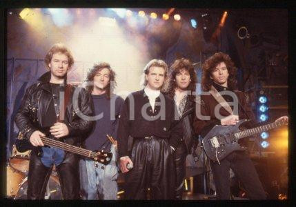 35mm vintage slide* 1987 ca ITALY Canadian rock band GLASS TIGER (12)