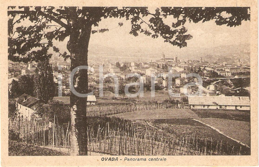 Cartolina originale da collezione 1942 OVADA AL Scorcio panoramico della città Cartolina FP NV 1