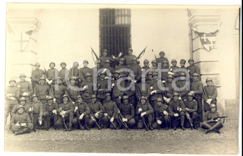Fotografia d epoca originale 1927 CASALE MONFERRATO Soldati Reggimento ARTIGLIERIA Caserma CARLO ALBERTO Foto 1