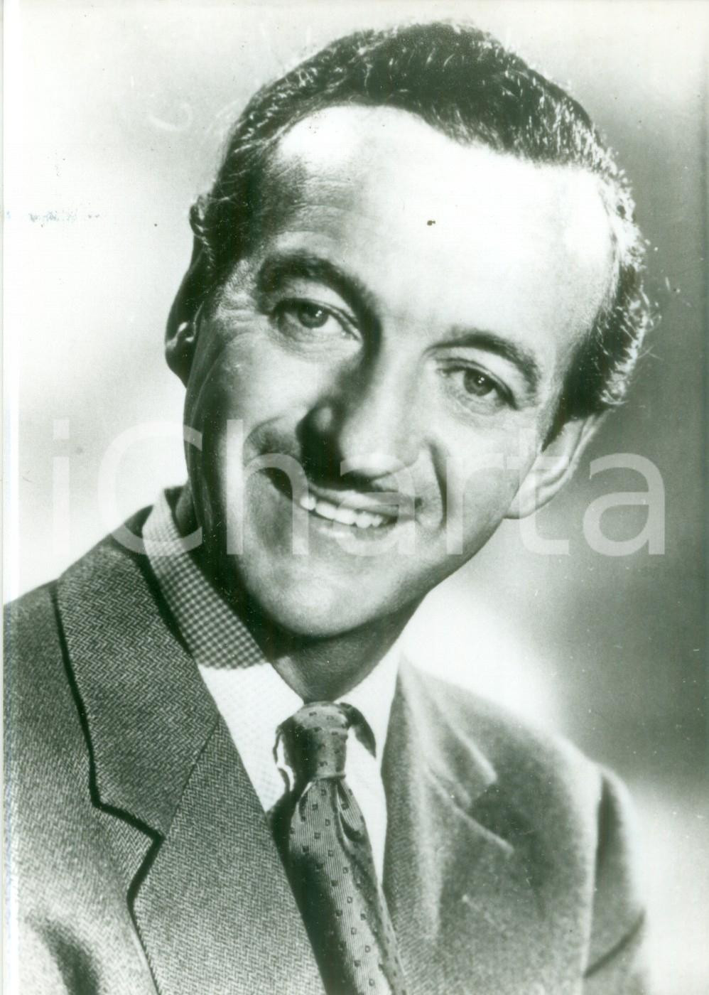 Fotografia d epoca originale 1988 LONDON Attore David NIVEN in Where the Spies Are Fotografia RISTAMPA 1