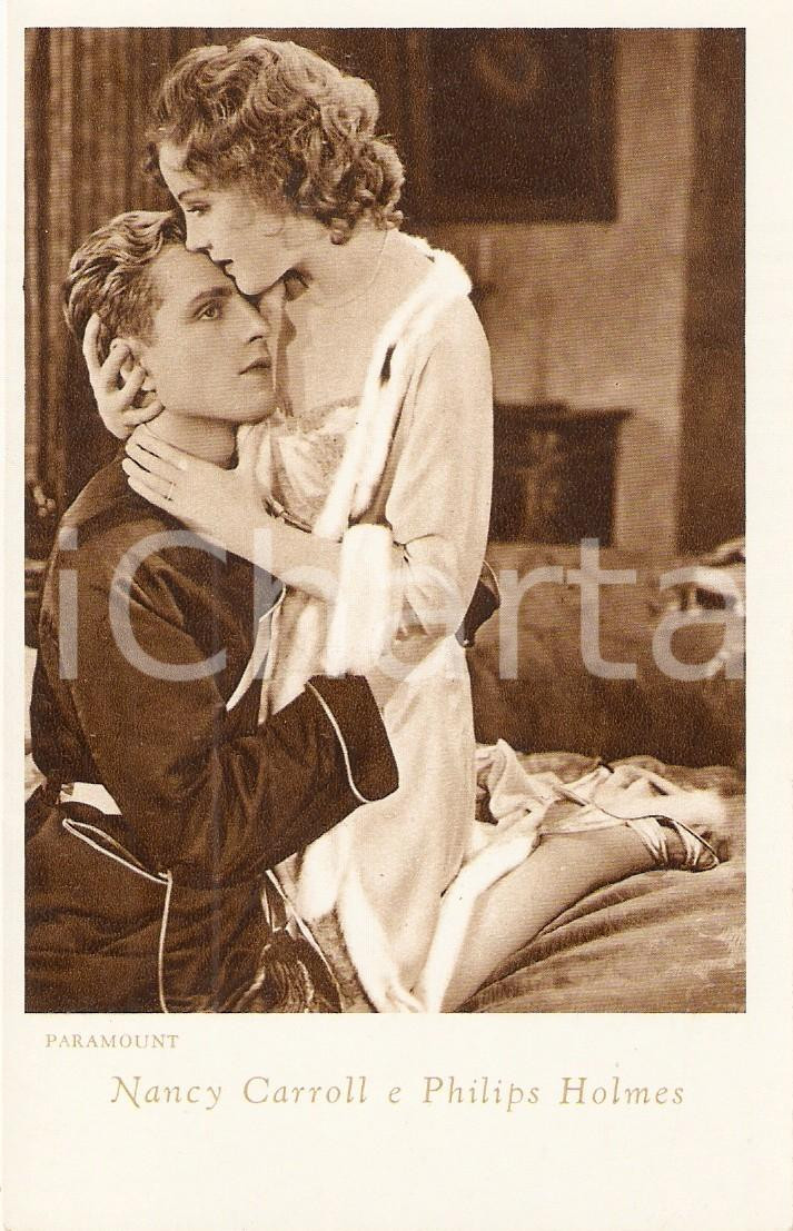 Cartolina originale da collezione 1940 ca CINEMA Nancy CARROLL e Philips HOLMES *Cartolina PARAMOUNT FP NV 1