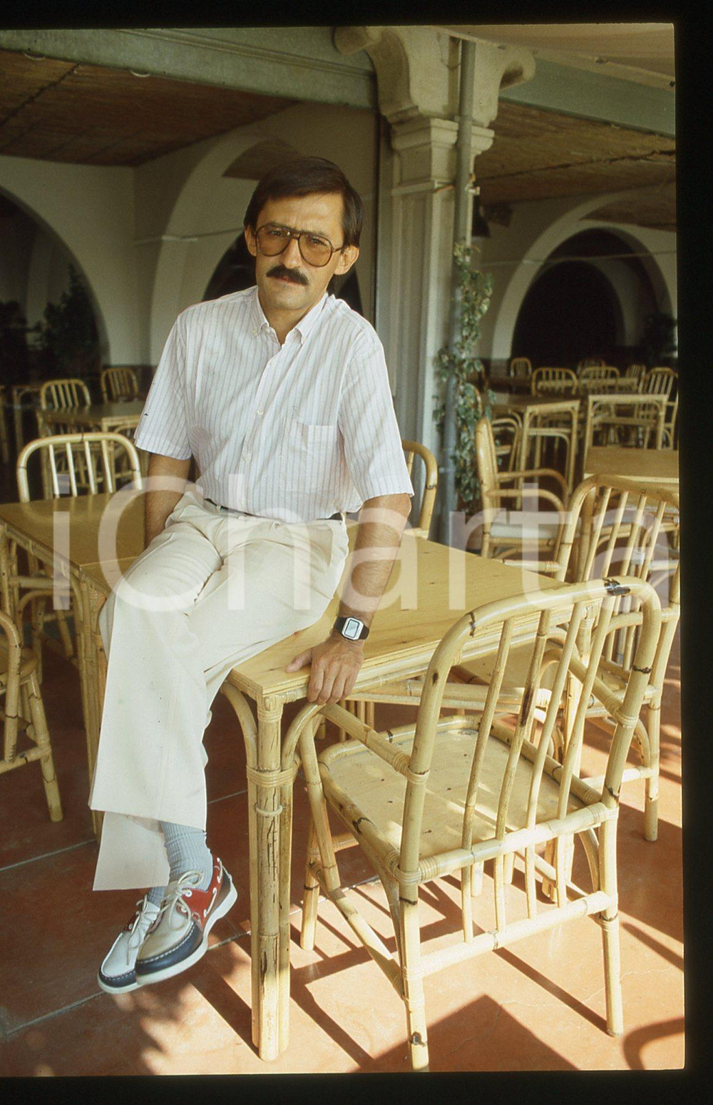 35mm vintage slide* 1985 LIDO DI VENEZIA Paco BETRIU Ritratto del regista 4
