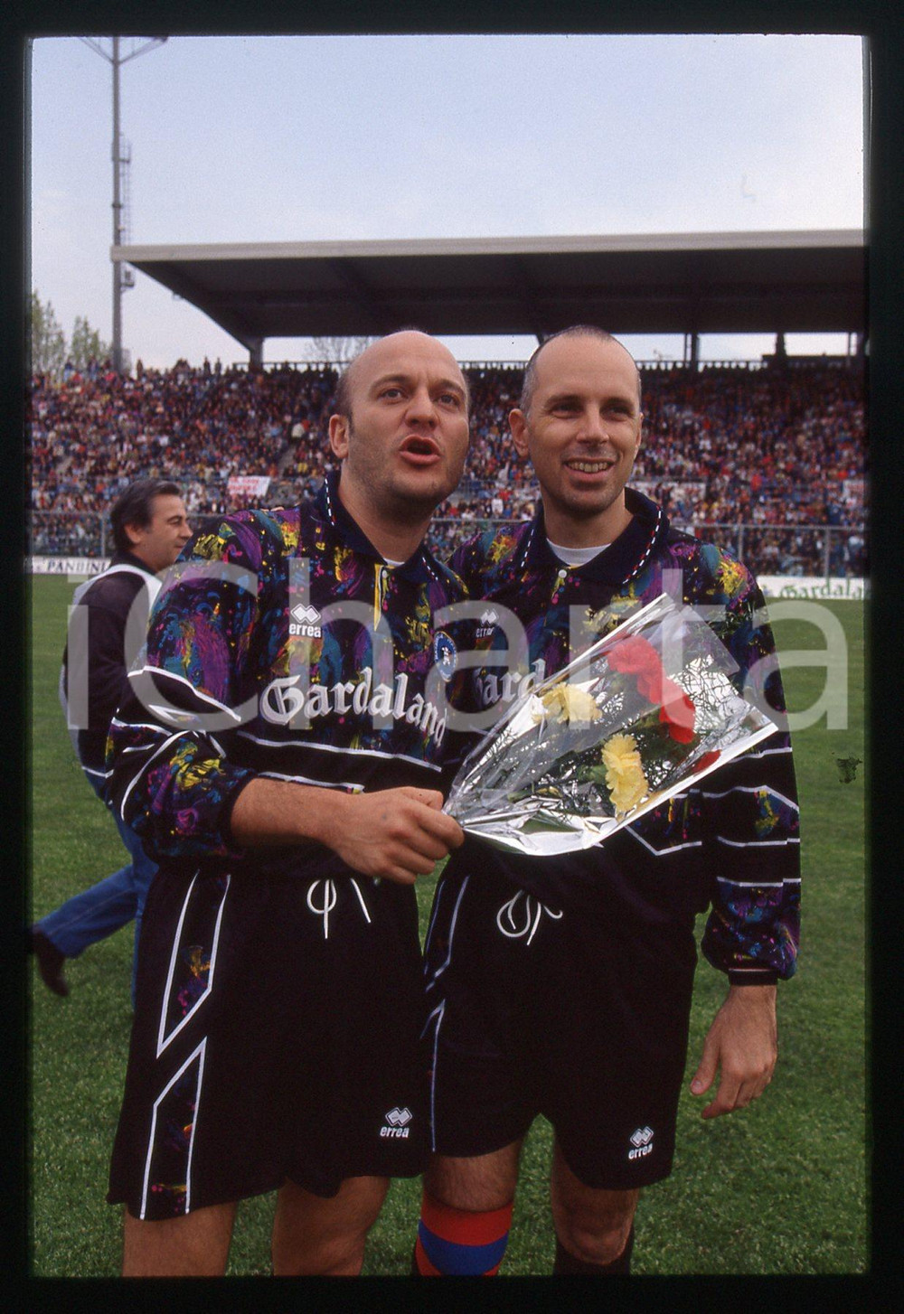 35mm vintage slide* 1995 ca BERGAMO - CALCIO Claudio BISIO Gabriele SALVATORES