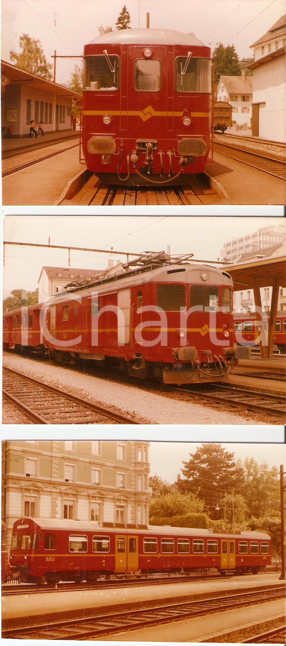 Fotografia d epoca originale 1975 ca SVIZZERA Sihltal Zurich Uetliberg Bahn SZU Treno LOTTO 3 Foto 1