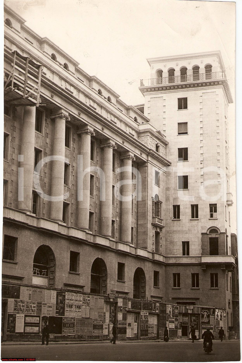Fotografia d epoca originale 1931 MILANO BANCA COMMERCIALE Torre corazzata FOTO 1