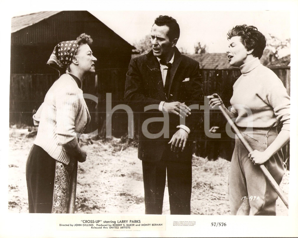 Fotografia d epoca originale 1955 CROSSUP Thora HIRD Joan HEAL PARKS at the farm Fotografia di scena 1